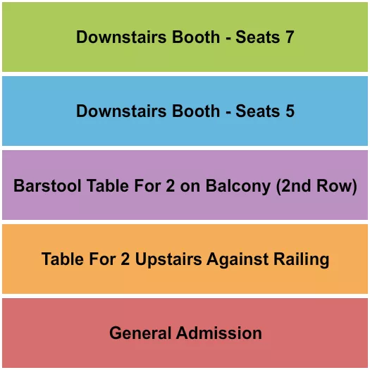 GA BOOTH TABLE 2 Seating Map Seating Chart
