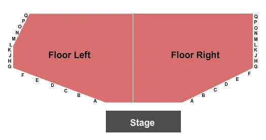 WHITE OAK MUSIC HALL DOWNSTAIRS RESERVED SEATING Seating Map Seating Chart