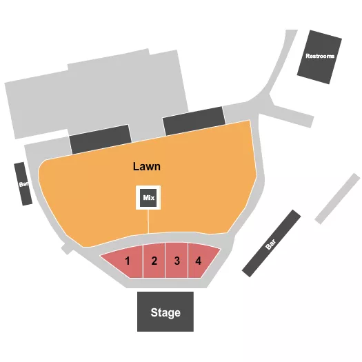 WHITE OAK MUSIC HALL LAWN ENDSTAGE 2 Seating Map Seating Chart