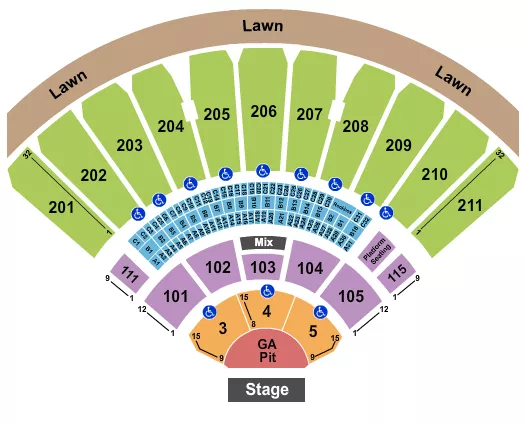 ENDSTAGE SMALL GA PIT Seating Map Seating Chart