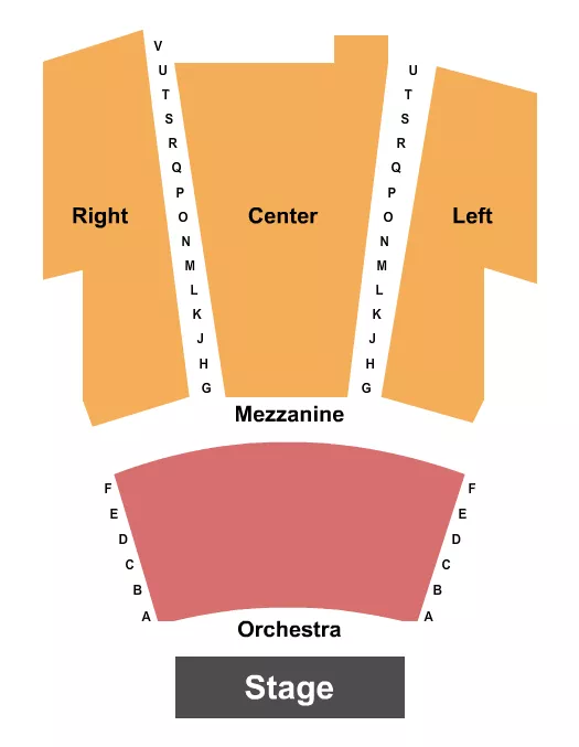 ENDSTAGE Seating Map Seating Chart