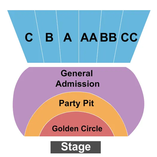 END STAGE Seating Map Seating Chart