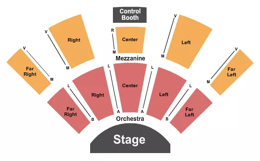 END STAGE Seating Map Seating Chart