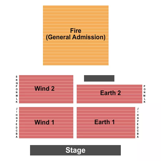 WIN RIVER RESORT CASINO ENDSTAGE RSV Seating Map Seating Chart