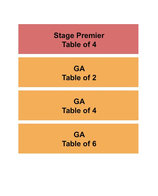 CITY WINERY ATLANTA GA PREMIER Seating Map Seating Chart