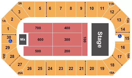 ENDSTAGE 4 Seating Map Seating Chart