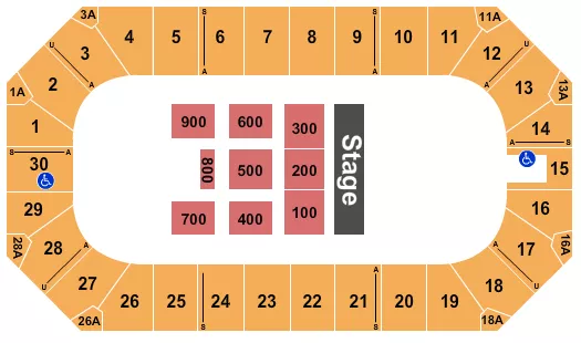 ENDSTAGE 5 Seating Map Seating Chart