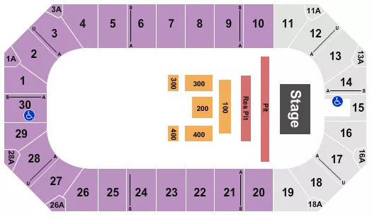 TENACIOUS D Seating Map Seating Chart