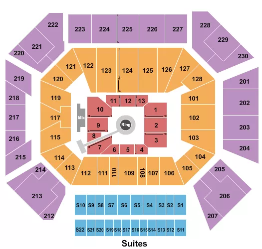 MMA 2 Seating Map Seating Chart
