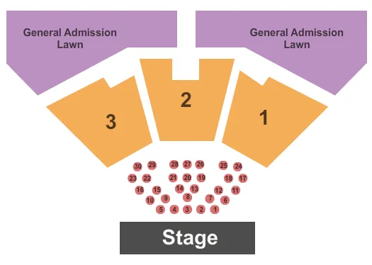 END STAGE Seating Map Seating Chart