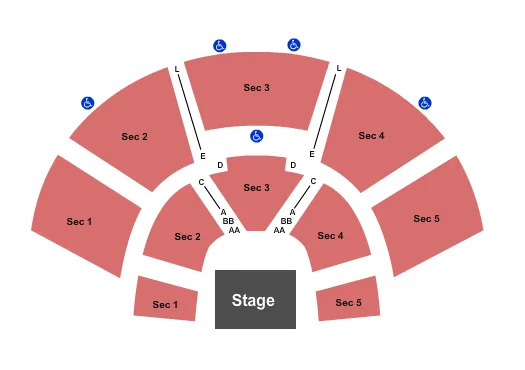 WOLF THEATRE CO ENDSTAGE Seating Map Seating Chart