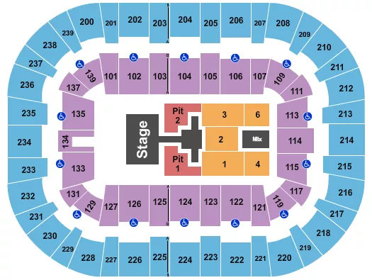 WOLSTEIN CENTER CSU CONVOCATION CENTER PHIL WICKHAM Seating Map Seating Chart