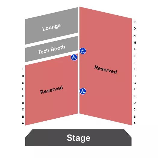 END STAGE Seating Map Seating Chart