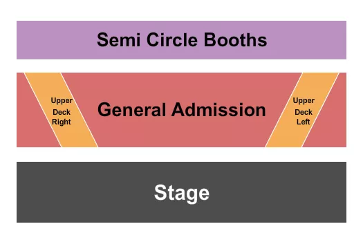 GA DECKS SEMI CIRCLE Seating Map Seating Chart