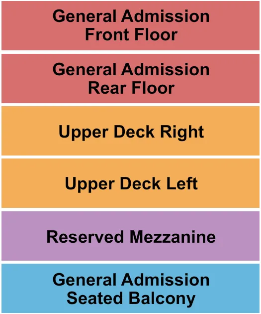 POWERWOLF Seating Map Seating Chart