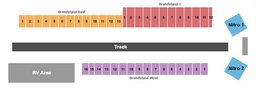 RACETRACK 5 Seating Map Seating Chart