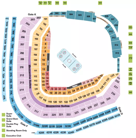 HOCKEY WINTER CLASSIC Seating Map Seating Chart