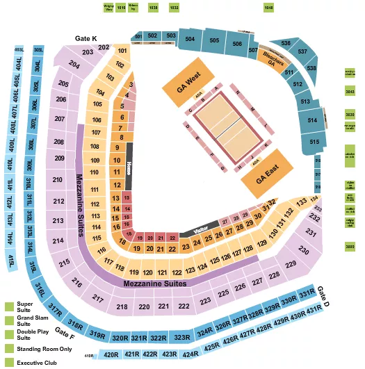 VOLLEYBALL Seating Map Seating Chart