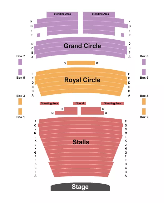 ENDSTAGE Seating Map Seating Chart