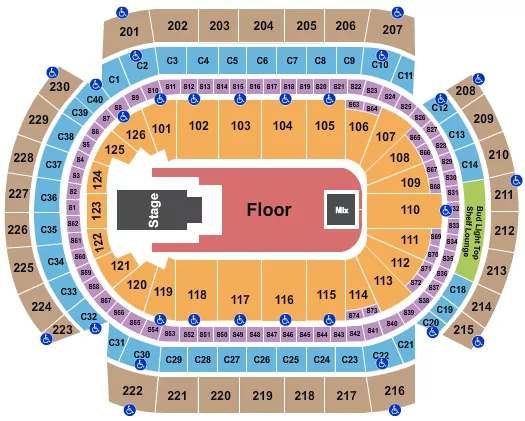 PLAYBOI CARTI Seating Map Seating Chart