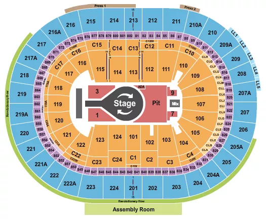 KACEY MUSGRAVES Seating Map Seating Chart