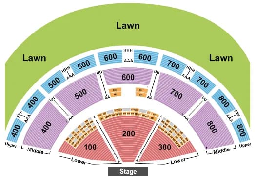ENDSTAGE Seating Map Seating Chart