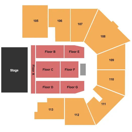 ENDSTAGE 3 Seating Map Seating Chart