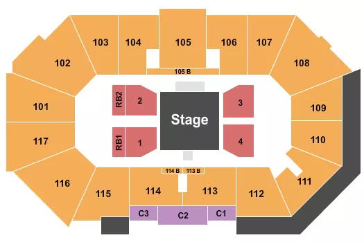 WRESTLING Seating Map Seating Chart