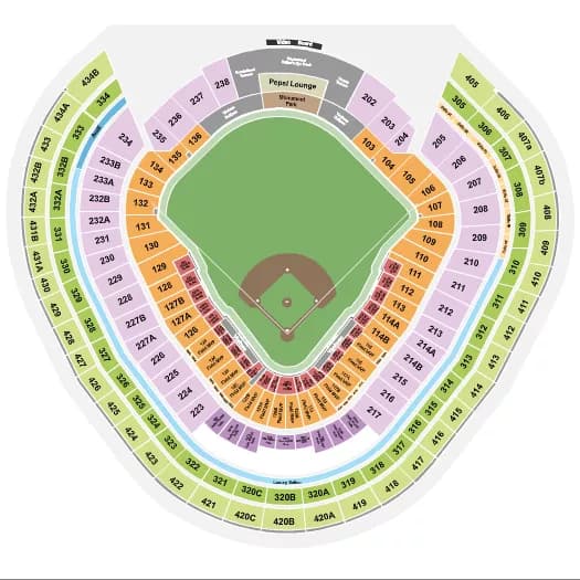 BASEBALL Seating Map Seating Chart