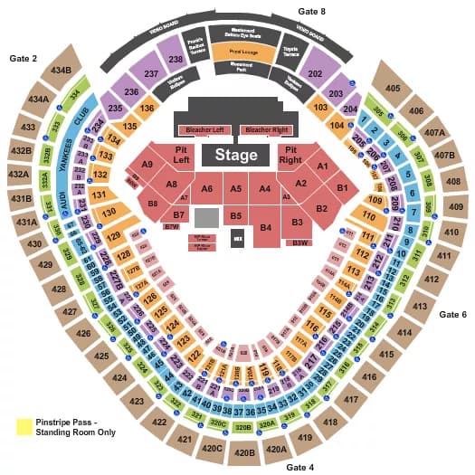 JAY Z Seating Map Seating Chart