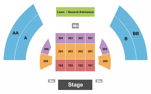 ENDSTAGE Seating Map Seating Chart