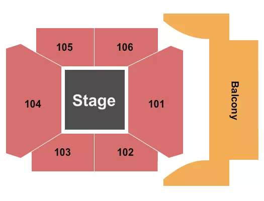 CENTER STAGE Seating Map Seating Chart