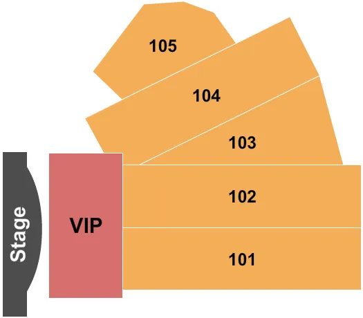 ENDSTAGE VIP Seating Map Seating Chart