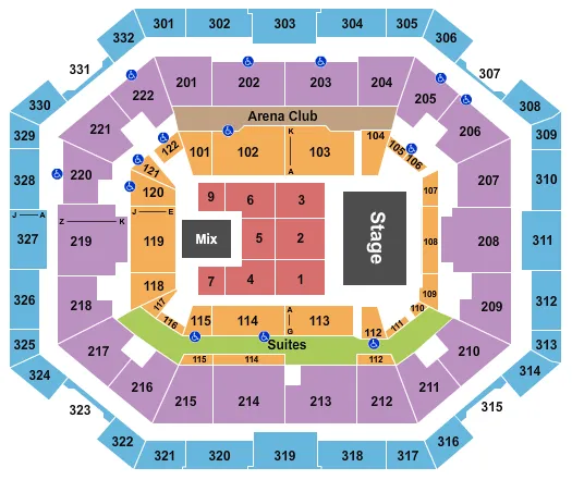 RICARDO ARJONA Seating Map Seating Chart