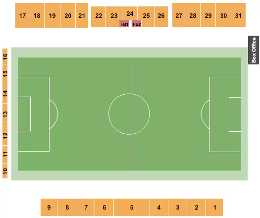 SOCCER Seating Map Seating Chart