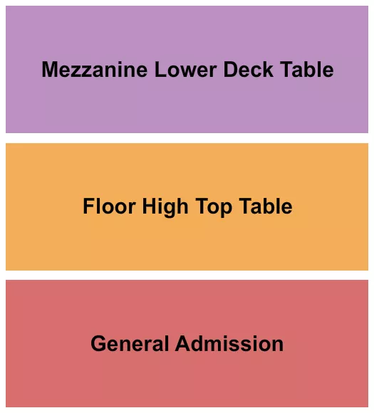GA FLOOR MEZZ Seating Map Seating Chart